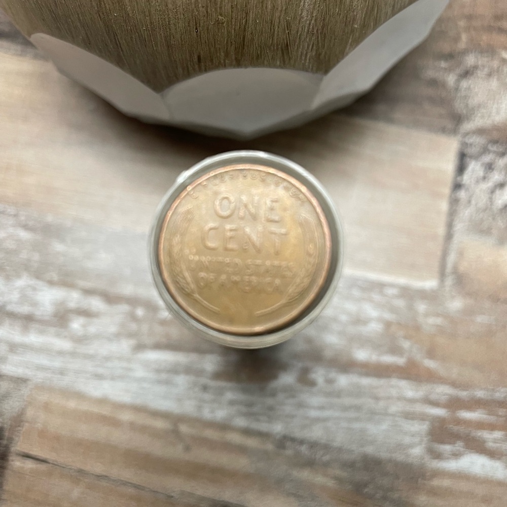 Roll of Vintage One Cent Coins